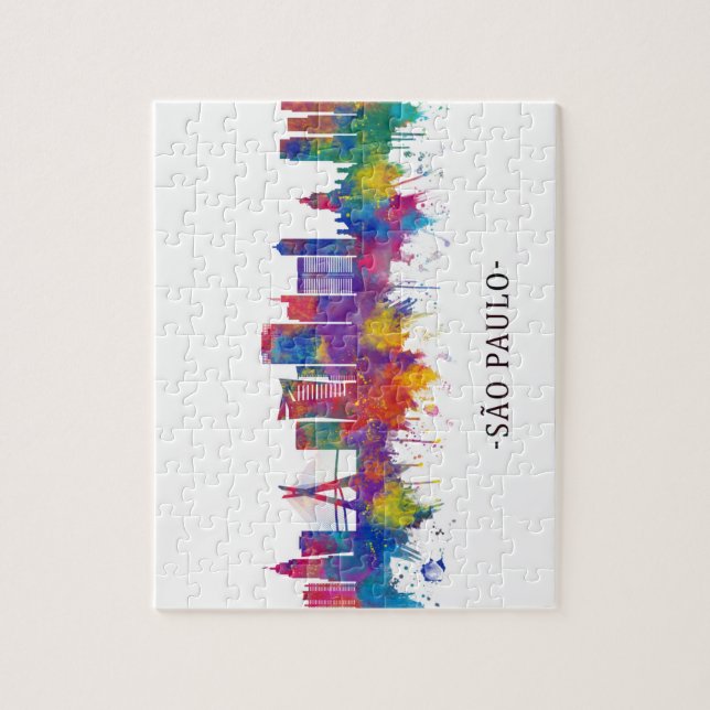 São Paulo Brazil Skyline Jigsaw Puzzle (Vertical)