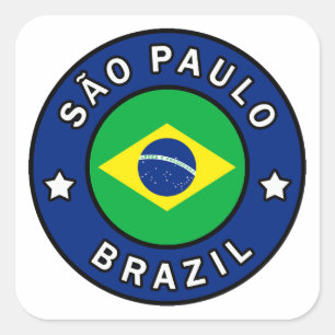 São Paulo Brazil Square Sticker