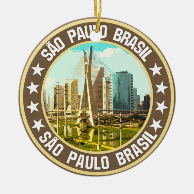 São Paulo                                          Ceramic Tree Decoration (Front)