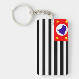 Sao Paulo city flag brazil symbol Key Ring