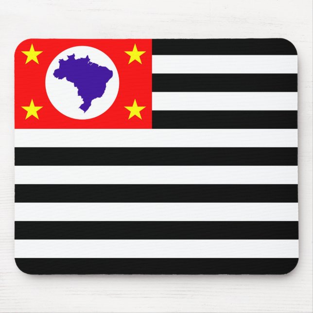 Sao Paulo city flag brazil symbol Mouse Mat (Front)