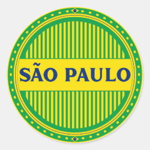 São Paulo City Pride – Brazilian Identity Classic Round Sticker