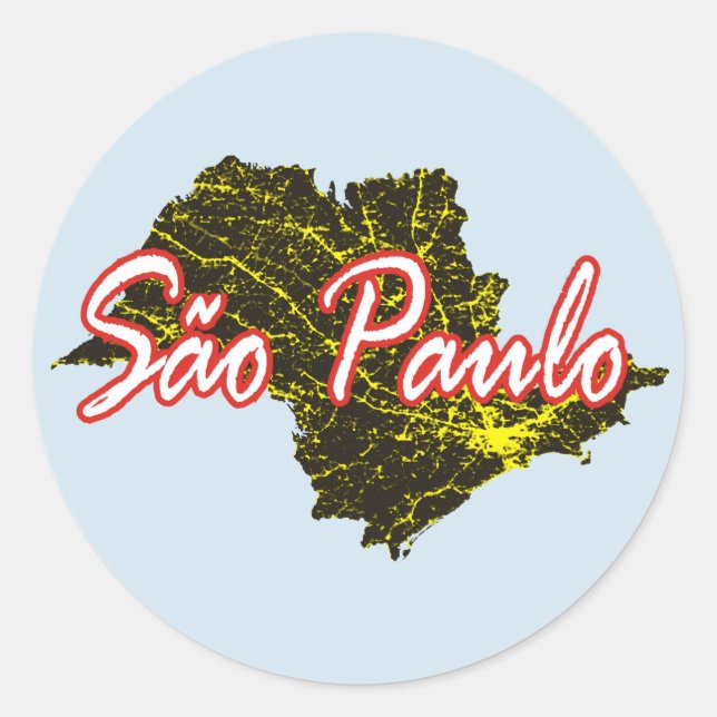 Sao Paulo Classic Round Sticker (Front)
