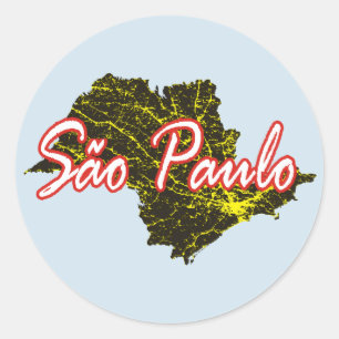 Sao Paulo Classic Round Sticker