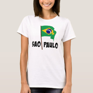 Sao Paulo, Flag of Brazil T-Shirt
