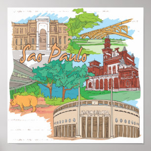 Sao Paulo Poster