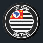 São Paulo Round Emblem Magnet<br><div class="desc">São Paulo Round Emblem</div>