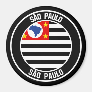 São Paulo Round Emblem Magnet