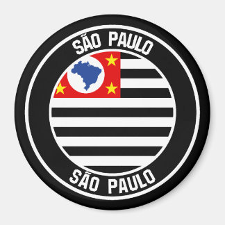 São Paulo Round Emblem Magnet