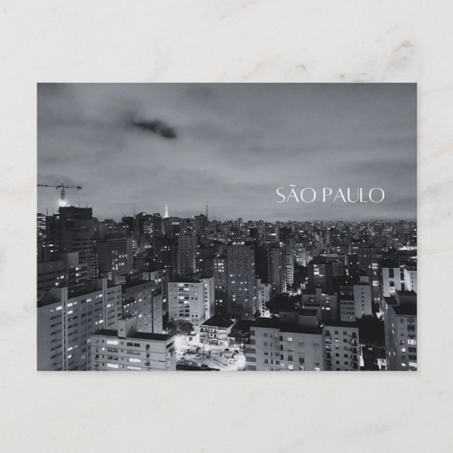 São Paulo - urban city Postcard (Front)