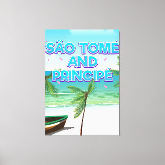 São Tomé and Principé beach Canvas Print