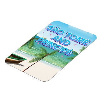 Sao Tome and Principe beach Magnet