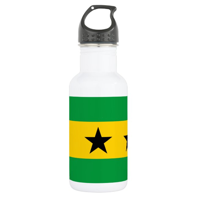 Sao Tome and Principe Flag 532 Ml Water Bottle (Front)