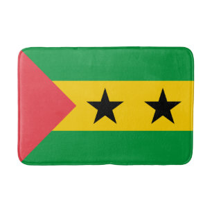 Sao Tome and Principe Flag Bath Mat