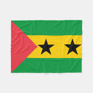 Sao Tome and Principe Flag Fleece Blanket