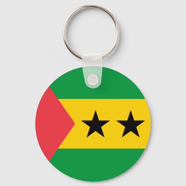 Sao Tome and Principe Flag Key Ring (Front)
