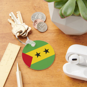 Sao Tome and Principe flag Key Ring