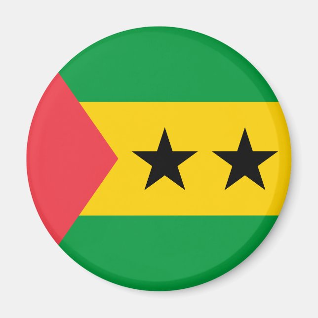 Sao Tome and Principe Flag Magnet (Front)