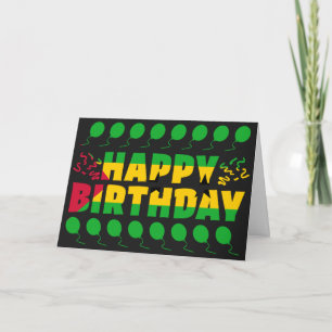 Sao Tome and Principe Flag Patriotic Birthday Card