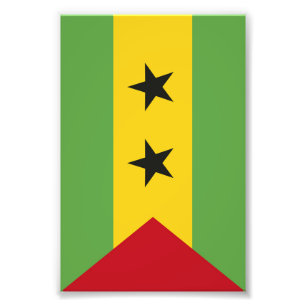 Sao Tome and Principe flag Photo Print