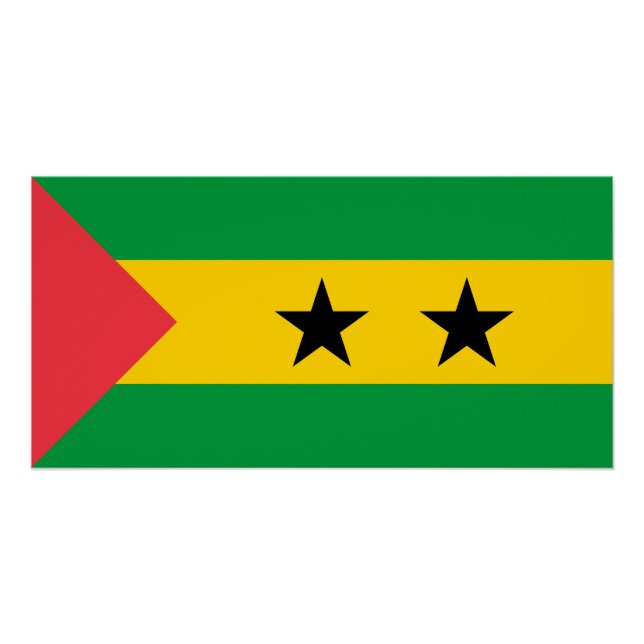 Sao Tome and Principe Flag Poster (Front)