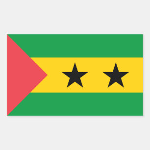 Sao Tome and Principe Flag Rectangular Sticker