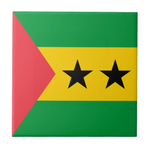 Sao Tome and Principe Flag Tile