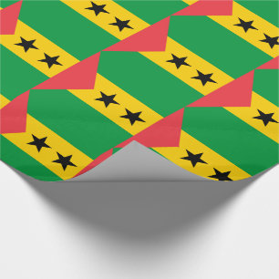 Sao Tome and Principe Flag Wrapping Paper
