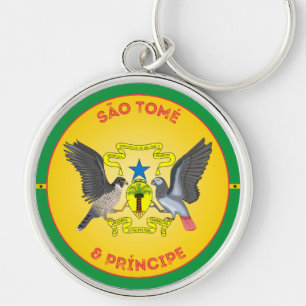 Sao Tome and Principe Heritage Emblem Key Ring