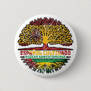 Sao Tome and Principe Sao Tomean Spanish Spain 6 Cm Round Badge