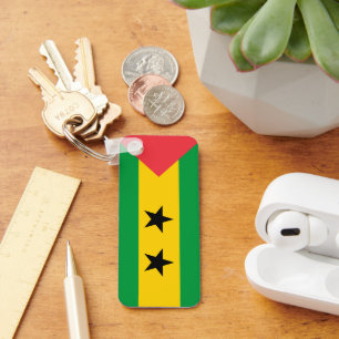 São Tomé e Príncipe flag Key Ring