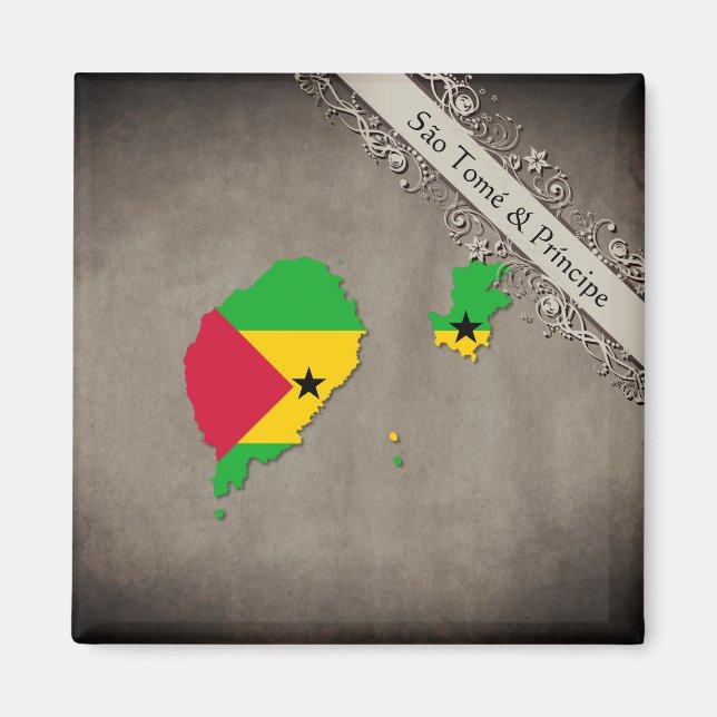 São Tomé und Príncipe Magnet (Front)