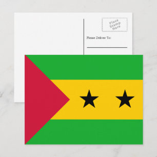 São Toméan Flag, Flag of São Tomé and Príncipe Postcard