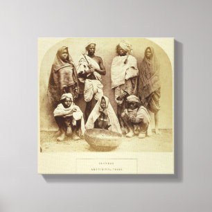 Saonras, an Aboriginal Tribe from Saugor, Central Canvas Print