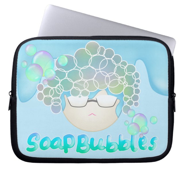 Saop Bubbles Laptop Sleeve (Front)
