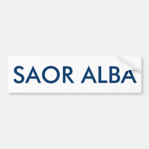 Saor Alba Gaelic Free Scotland Bumper Sticker