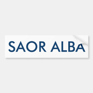 Saor Alba Gaelic Free Scotland Bumper Sticker