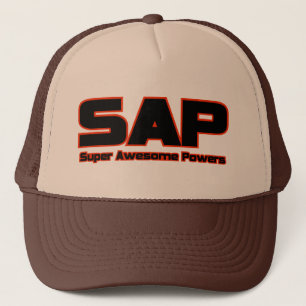 SAP Super Awesome Powers Funny Superhero Trucker Hat