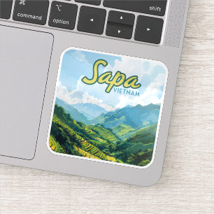 Sapa Vietnam Asia Rice Terraces Vintage Travel 