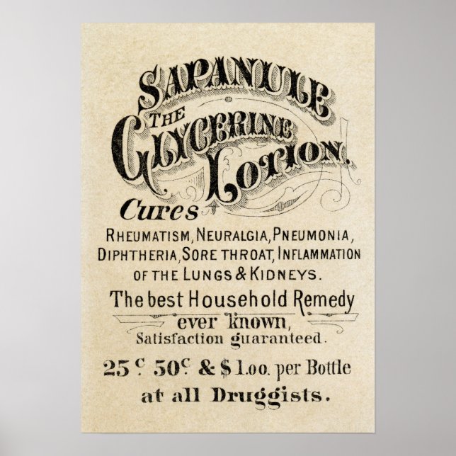 SAPANULE GLYCERIN LOTION POSTER (Front)