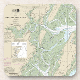 Sapelo and Doboy Sounds Nautical Chart 11510 Coaster