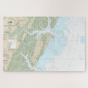 Sapelo and Doboy Sounds Nautical Chart 11510 Jigsaw Puzzle