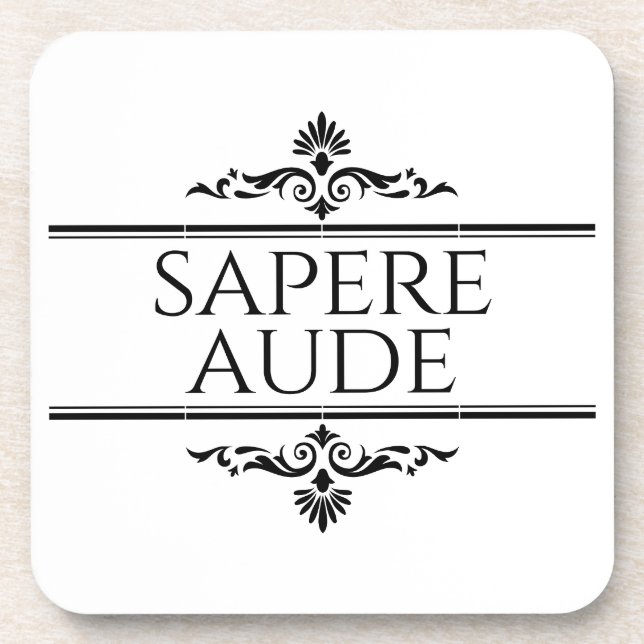 Sapere Aude Coaster (Front)