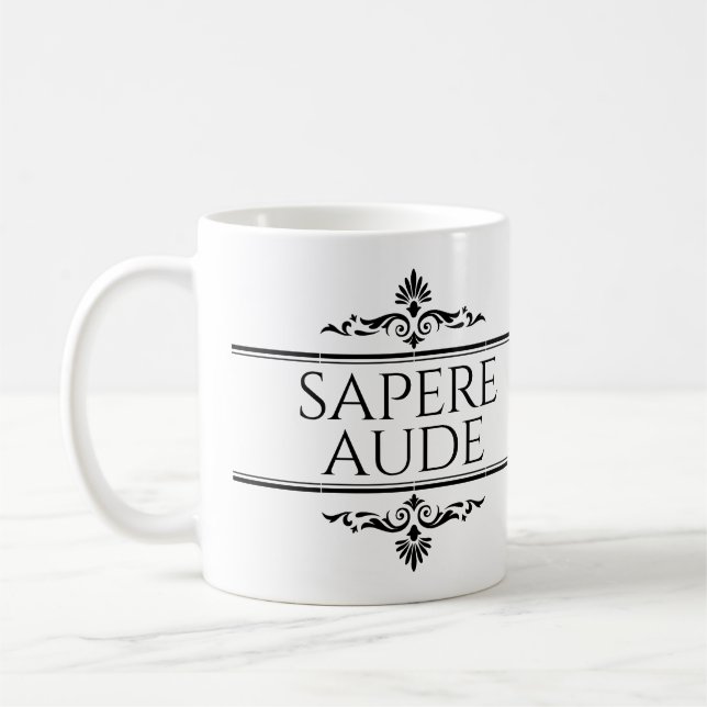 Sapere Aude Coffee Mug (Left)