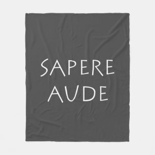 Sapere aude fleece blanket