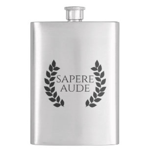 Sapere Aude Hip Flask