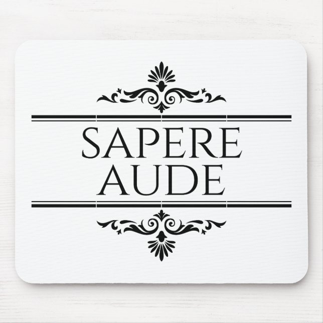 Sapere Aude Mouse Mat (Front)
