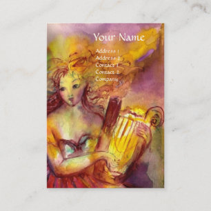 SAPHO ,DANCE, MUSIC AND POETRY, BUSINESS CARD