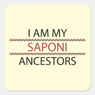 Saponi Ancestors Sticker (Square)