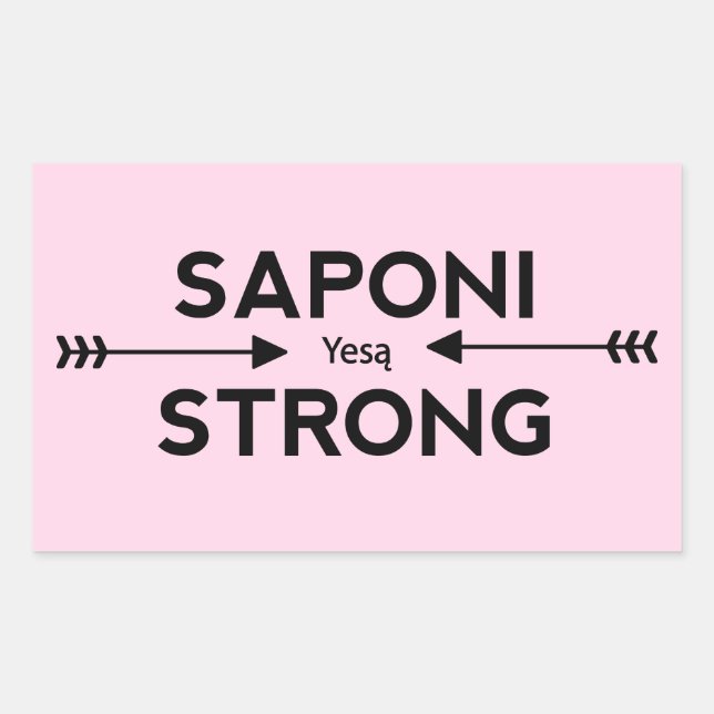 Saponi Strong Arrow Sticker (Rectangle) (Front)